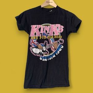 VINTAGE | 80s The Kinks USA Single‎ Stitch Tour Band Tee